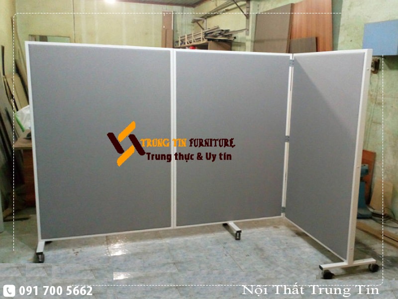 Vách ngăn nỉ có bánh xe - Vách ngăn di động có bánh xe